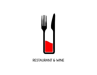 Projektowanie logo dla firm online restaurant & wine